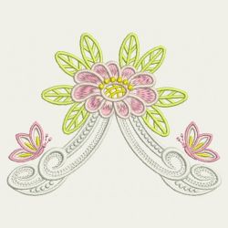 Elegant Flowers 07 machine embroidery designs