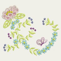 Elegant Flowers 09 machine embroidery designs