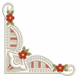 Heirloom Flower Corner 07(Md) machine embroidery designs