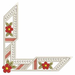 Heirloom Flower Corner 09(Lg) machine embroidery designs