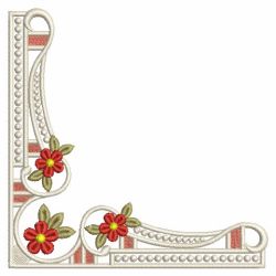 Heirloom Flower Corner 10(Sm) machine embroidery designs