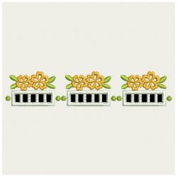 Flower Border Cutworks 10 machine embroidery designs