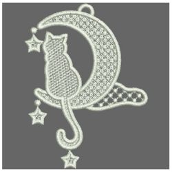  FSL Cats and Moon 03 machine embroidery designs