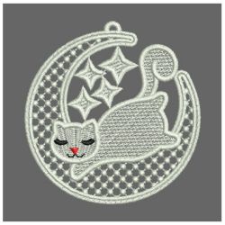  FSL Cats and Moon 04 machine embroidery designs