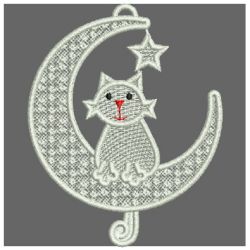  FSL Cats and Moon 05 machine embroidery designs