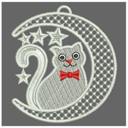  FSL Cats and Moon 06 machine embroidery designs