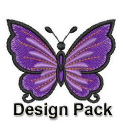 Colorful Butterflies machine embroidery designs