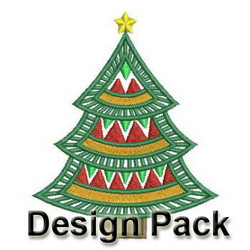 Christmas Trees machine embroidery designs