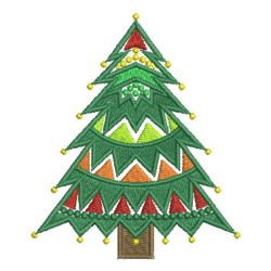Christmas Trees 07 machine embroidery designs