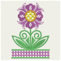 Fancy Jacobean Flowers 01 machine embroidery designs