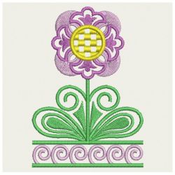 Fancy Jacobean Flowers 04