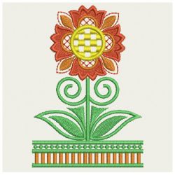Fancy Jacobean Flowers 05
