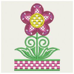 Fancy Jacobean Flowers 06 machine embroidery designs