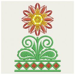 Fancy Jacobean Flowers 07