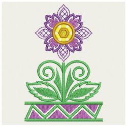 Fancy Jacobean Flowers 08