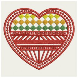 Fancy Hearts 03 machine embroidery designs