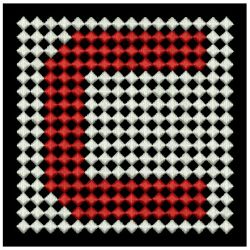 Mosaic Alphabet Quilt 03 machine embroidery designs