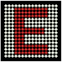Mosaic Alphabet Quilt 05 machine embroidery designs
