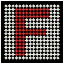 Mosaic Alphabet Quilt 06