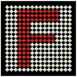 Mosaic Alphabet Quilt 06