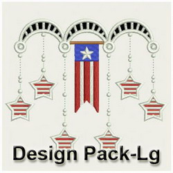 Patriotic Cutworks(Lg) machine embroidery designs