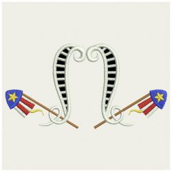 Patriotic Cutworks 04(Sm) machine embroidery designs