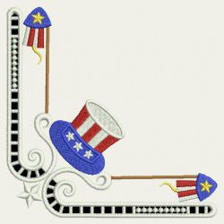 Patriotic Cutworks 09(Sm) machine embroidery designs