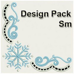 Snowflake Corner Cutwork(Sm) machine embroidery designs