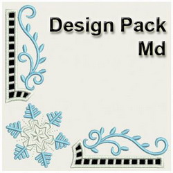 Snowflake Corner Cutwork(Md) machine embroidery designs