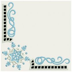 Snowflake Corner Cutwork 01(Lg) machine embroidery designs