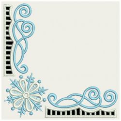 Snowflake Corner Cutwork 06(Lg)