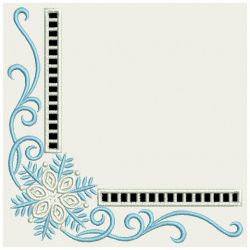 Snowflake Corner Cutwork 07(Lg) machine embroidery designs