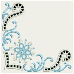 Snowflake Corner Cutwork 08(Md)