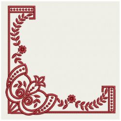 Fancy Redwork Corners 05(Sm)