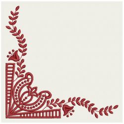 Fancy Redwork Corners 07(Sm) machine embroidery designs