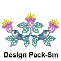 Heirloom Hummingbird Floral(Sm) machine embroidery designs