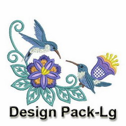 Heirloom Hummingbird Floral(Lg) machine embroidery designs
