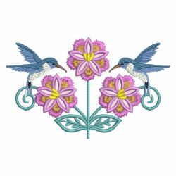Heirloom Hummingbird Floral 01(Lg)