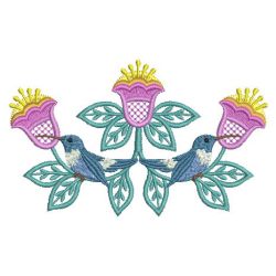 Heirloom Hummingbird Floral 03(Sm) machine embroidery designs
