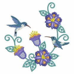 Heirloom Hummingbird Floral 05(Sm) machine embroidery designs