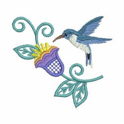 Heirloom Hummingbird Floral 09(Md) machine embroidery designs