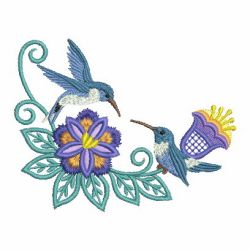 Heirloom Hummingbird Floral 10(Lg)