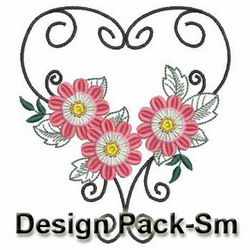 Heirloom Flowers(Sm) machine embroidery designs