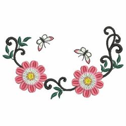 Heirloom Flowers 07(Md) machine embroidery designs