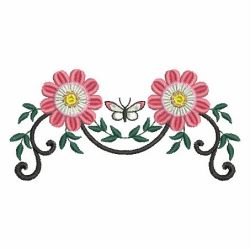Heirloom Flowers 08(Md) machine embroidery designs