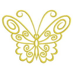 Golden Butterflies 01(Md) machine embroidery designs