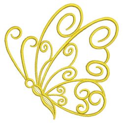 Golden Butterflies 03(Lg) machine embroidery designs