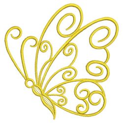 Golden Butterflies 03(Md) machine embroidery designs