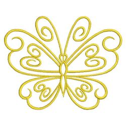 Golden Butterflies 04(Md) machine embroidery designs
