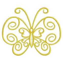 Golden Butterflies 05(Md) machine embroidery designs
